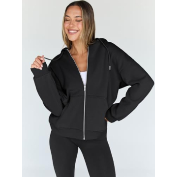 Trendy Queen Women's Zip Up Hoodie - Stylish & Cozy Design