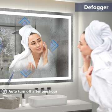 ODDSAN Lighted Bathroom Mirror - Stylish & Functional