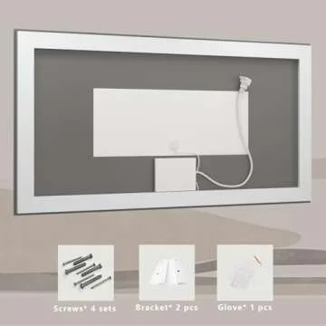ODDSAN Lighted Bathroom Mirror - Stylish & Functional