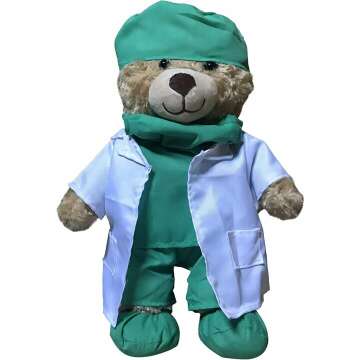 ZZZ Bears Doctor Teddy Bear Plush Toy for Kids