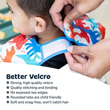 Tiny Twinkle Mess Proof Bib for Toddlers, Waterproof & Washable