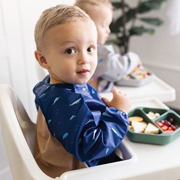Tiny Twinkle Mess Proof Bib for Toddlers, Waterproof & Washable