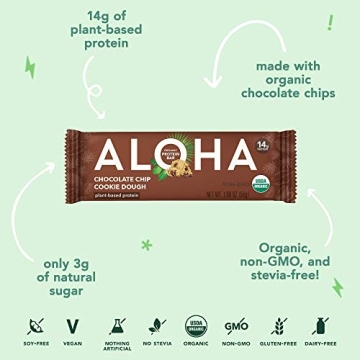 ALOHA Organic Protein Bar Chocolate Chip Cookie Dough