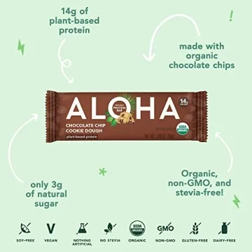 ALOHA Organic Protein Bar Chocolate Chip Cookie Dough