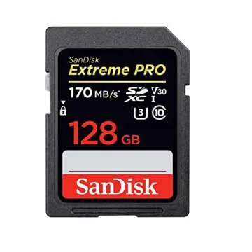SanDisk 128GB SD Card for Fujifilm Cameras - Fast & Reliable