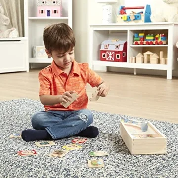 Melissa & Doug Self-Correcting Alphabet Wooden Puzzles With Storage Box (52 pcs)