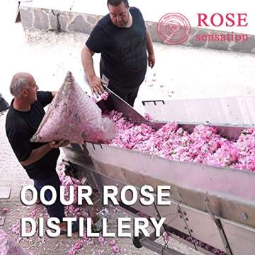 Rose Sensation Rose Water 100% Natural Anti-Aging Tonner for All Skin Types Wholesale Size of 16 Fl Oz / 500 ml