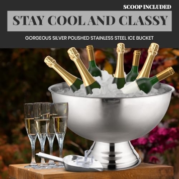 Glotime Premium Ice Bucket For Parties 12L Beverage Tub