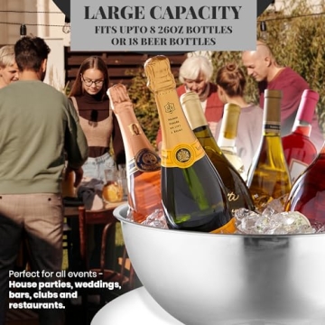 Glotime Premium Ice Bucket For Parties 12L Beverage Tub