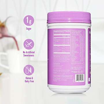 Vital Proteins Collagen Beauty Glow, Marine-Based Collagen Peptides Supplement - 10g of Collagen Per Serving - Hyaluronic Acid & Biotin & Vitamin C - Lavender Lemon 10.8oz