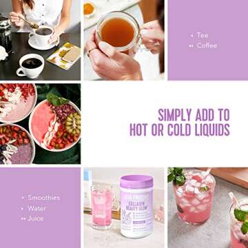 Vital Proteins Collagen Beauty Glow, Marine-Based Collagen Peptides Supplement - 10g of Collagen Per Serving - Hyaluronic Acid & Biotin & Vitamin C - Lavender Lemon 10.8oz