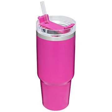 STANLEY Adventure 30oz Stainless Steel Quencher Travel Tumbler | Limited Edition (Ravishing Pink)