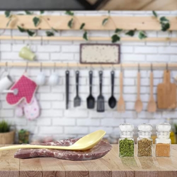 Luxury Handmade Red and White Marble Spoon Rest