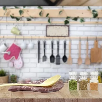 Luxury Handmade Red and White Marble Spoon Rest