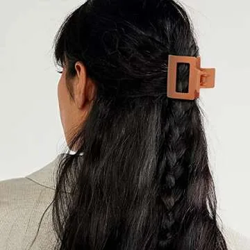 Molizummy 12 PCS Hair Clips, 2.4 Inch Hair Claw Clips for Thin Hair, Square Claw Clips Noslip Matte Hair Clips, Cute Small Hair Clips for Girls, Strong Hold Hair Clips for Women Thick Hair