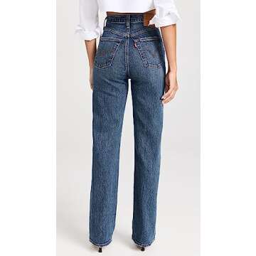 Levi's Women's Ribcage Full Length Jeans, Valley View, Blue, 31