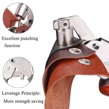 BIZOEPRO Grommet Tool Kit - 500 Pcs of Grommets Included