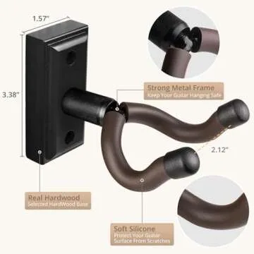 DIDA Guitar Wall Mount - Solid Wood Hanger for Guitars