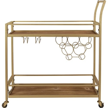 FirsTime & Co. Francesca Bar Cart - Mobile Stylish Mini Bar