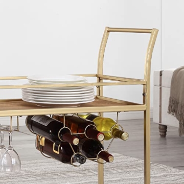 FirsTime & Co. Francesca Bar Cart - Mobile Stylish Mini Bar