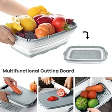 Gintan 9-in-1 Camping Cutting Board for Outdoor Cooking