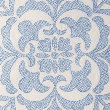 Laura Ashley Mila Throw Pillow, 18x18, Blue