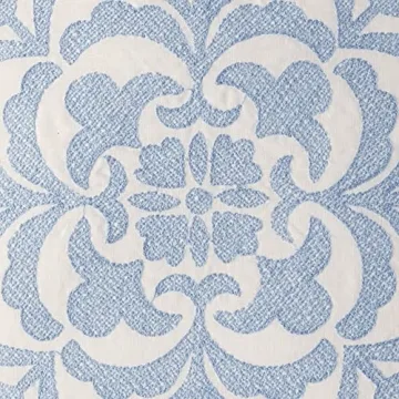 Laura Ashley Mila Throw Pillow, 18x18, Blue