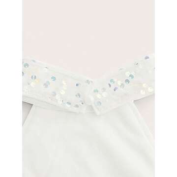 WDIRARA Sequin Halter Neck Mini Dress for Parties