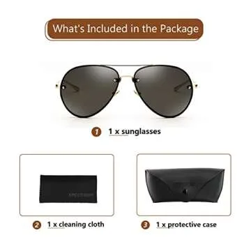 Xpectrum Aviator Sunglasses for Men and Women - UV400 Protection