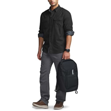 CQR Men's Soft Cotton Flannel Long Sleeve Shirt