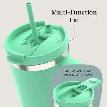 Contigo Streeterville 40oz Tumbler, Stainless Steel Vacuum Insulated, Leak-Proof, Cold for 29 Hours, Reef