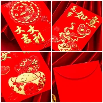 36PCS Chinese Red Envelopes for Festive Gifting