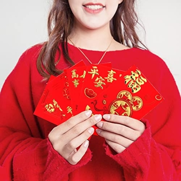 36PCS Chinese Red Envelopes for Festive Gifting