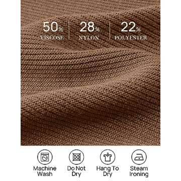 ZESICA Women's Fall Mock Neck Cropped Sweater 2024 Long Sleeve Soft Ribbed Knit Pullover Jumper Tops,Khaki,Small