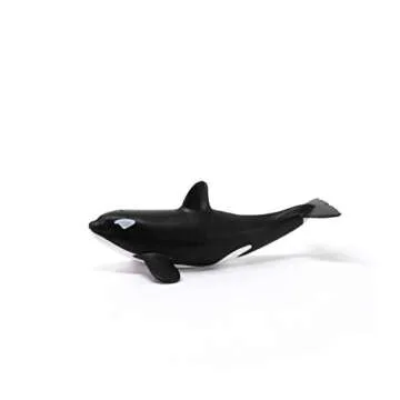 Schleich Wild Life, Ocean and Marine Life Toy Animals for Kids, Baby Orca Whale Toy Figurine, Ages 3+