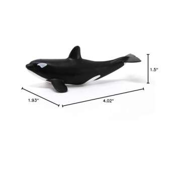 Schleich Wild Life, Ocean and Marine Life Toy Animals for Kids, Baby Orca Whale Toy Figurine, Ages 3+