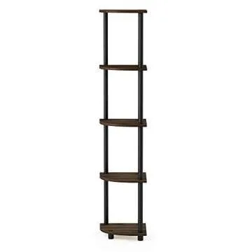 Stylish Furinno 5 Tier Corner Display Rack for Any Space