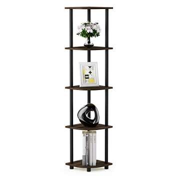 Stylish Furinno 5 Tier Corner Display Rack for Any Space
