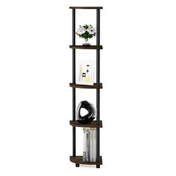 Stylish Furinno 5 Tier Corner Display Rack for Any Space