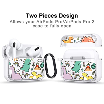 MOSNOVO Stylish & Durable AirPods Pro Protective Case with Luxe Metal Ring