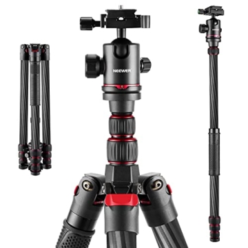Neewer 79 Inches Carbon Fiber Tripod - Lightweight & Versatile