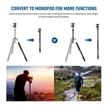 Neewer 79 Inches Carbon Fiber Tripod - Lightweight & Versatile