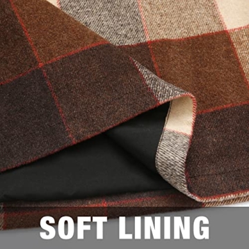 Trendy IDEALSANXUN Women's Plaid Wool Mini Skirt