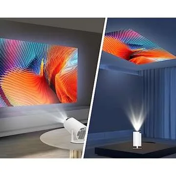 Magcubic Mini Projector 4K 1080P Support, Portable Projector WiFi6 Bluetooth 5.0 Android 11, Smart Projector Auto Horizontal Correction,180°Rotatable Outdoor Movie Projector Compatible with Phone