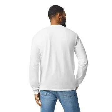 Gildan Men's DryBlend Long Sleeve T-Shirt, Style G8400, 2-Pack, White, 2X-Large