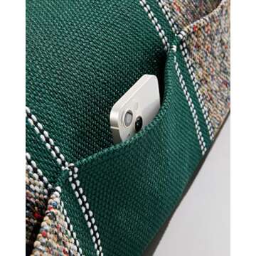 West Coast Auto Car Seat Covers, Baja Saddle Blanket Car Accessories, Universal Fits Ford, Chevrolet, Dodge, Bench Seats, and Full Size Pickup Trucks (Green)