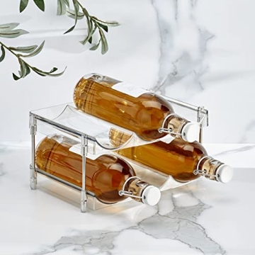 Nate Home 6-Bottle Water and Wine Organizer for Kitchen