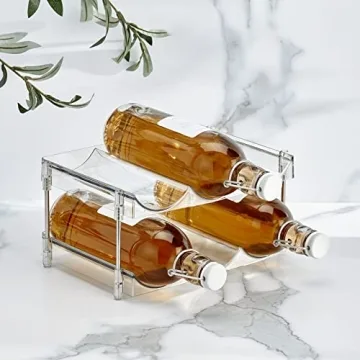 Nate Home 6-Bottle Water and Wine Organizer for Kitchen