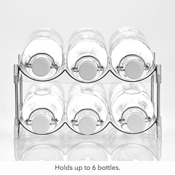 Nate Home 6-Bottle Water and Wine Organizer for Kitchen