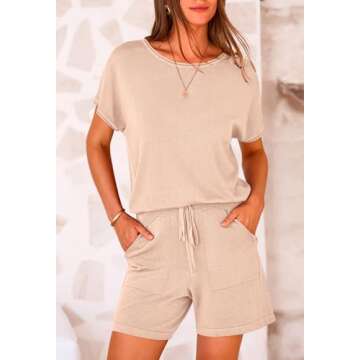 PRETTYGARDEN 2 Piece Summer Lounge Set for Women